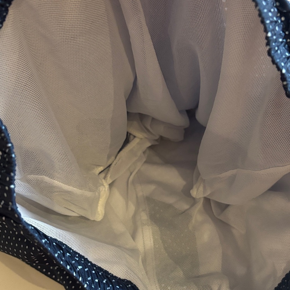 2xist Dark Blue Swim Trunks with White Swiss Dots NWOT - Picture 7 of 15